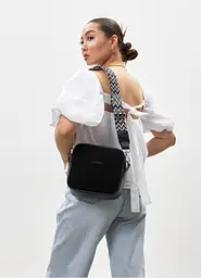 Жіноча кросбоді сумка Sambag Frame чорна 20 × 20 × 8 см (50223401) - мініатюра 4