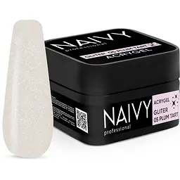 Акриловий гель Naivy Professional Gliter №05 Plum Tart 30 мл