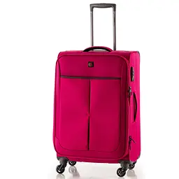 Валіза велика Swissbrand Silkeborg (L) Polyester 500D Fuchsia/Light Grey (SWB_LLSIL941L) - мініатюра 1