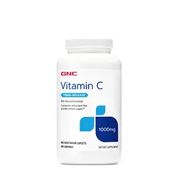 Вітаміни та мінерали GNC Vitamin C 1000 mg Timed-Release, 180 вегакаплет