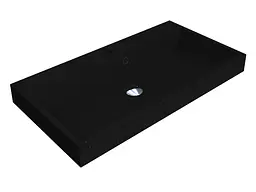 Умивальник Miraggio Varna 800 mirastone black Чорний матовий 0000452 - мініатюра 2