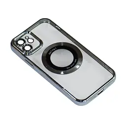 Магнітний чохол XON PhoneCase Magnetic для iPhone 12 (PCMC1112100G 8130) Сірий/Прозорий - мініатюра 3