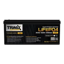 Акумуляторна батарея літій-залізо-фосфатна 25.6В 100А*год Trinix TLFP-24100 Ultra LiFePO4 з Bluetooth (Black) (44-00087) - мініатюра 2
