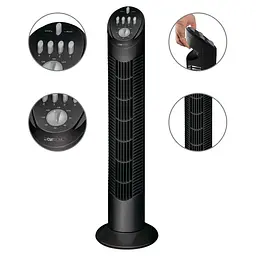 Вентилятор колонний Clatronic T-VL 3546 (76cm), потужність 50вт, Black - мініатюра 3