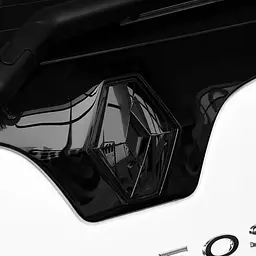 Емблема багажника Renault чорна 87х110 мм пластик (на скотчі) - мініатюра 3