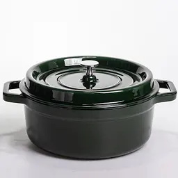 Кокотниця чавунна емальована 6,5 л, малахіт Yongkang HP-FLG-12 green