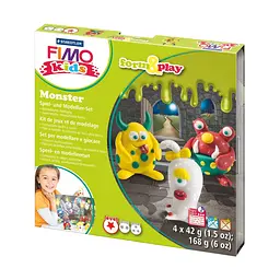 Набір пластики Fimo kids "Монстр" 4 кол. 42 г Fimo (4007817806234)