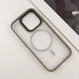 TPU+PC чохол Blueo Skin Friendly Frosted with MagSafe для Apple iPhone 15 Pro (6.1) Сірий / Grey - мініатюра 4
