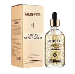 Сироватка для обличчя Luxury 24K Gold Ampoule Medi Peel 100 мл - мініатюра 2