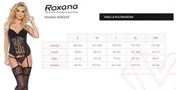 Корсет та стрінги Roxana 6584 L чорний - мініатюра 4