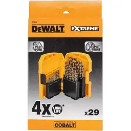 Набір свердл DeWALT по металу EXTREME INDUSTRIAL COBALT,HSS- Co, d=1-13 мм, 29 ш (DT4957) - мініатюра 2