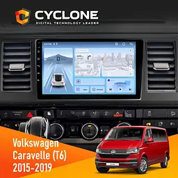 Штатна магнітола Volkswagen Caravelle 2015-2019 Cyclone C10-012 4x64, DSP, 4G Cyclone (НФ-00009131)