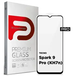 Скло захисне Armorstandart Pro TECNO Spark 9 Pro (KH7n) Black (ARM64652)