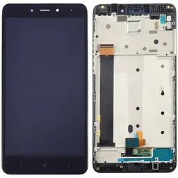 Дисплей Xiaomi Redmi Note 4 Snapdragon чорний, з рамкою (Індійська, версія)