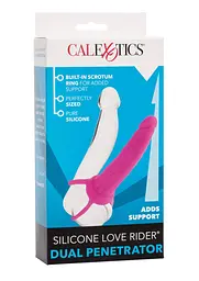 Насадка на пеніс Calexotics Dual Penetrator, 14 см (рожевий) - мініатюра 3