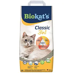 Наповнювач туалета для котів Biokat's Classic 3in1 18 л бентонітовий - мініатюра 4