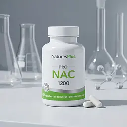 N-ацетил L-цистеїн Natures Plus Pro NAC 1200 уповільненого вивільнення 600 мг 60 таблеток - мініатюра 3
