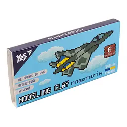 Пластилін Yes 8bit UA, 6 кольорів, 120 г