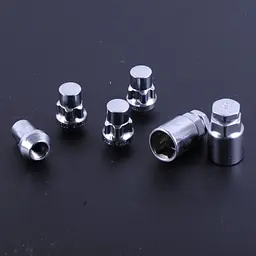 Гайки секретки 12х1, 5х36 хром конус закритий 2 ключа 4 шт (416445 H2)