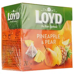 Чай фруктовий Loyd Pineapple&Pear, ананас груша, у пірамідках, 40 г - мініатюра 3