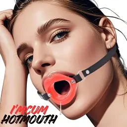 Кляп I’MCUM HotMouth для рольових ігор Чорно-червоний (IM-SM209) - мініатюра 5