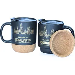 Кухоль керамічний Warner Bros. Harry Potter Hogwarts з кришкою та підставкою 340 мл чорний (55001785) - мініатюра 7