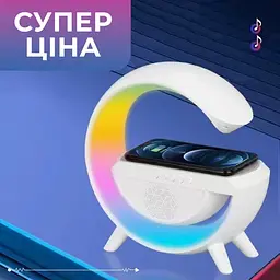 Розумний світильник / Нічник з бездротовою зарядкою для телефону / Bluetooth-колонка - мініатюра 8