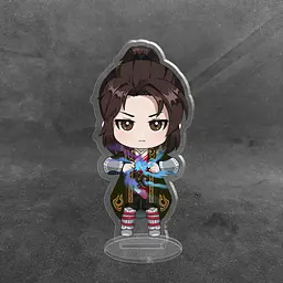 Акрилова колекційна фігурка Chibi Аніме: Розколота битвою синьова небес Янь Сяо / Yan Xiao 10 см - мініатюра 2