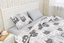Комплект постільної білизни Руно євро "Grey Cat" бязь 845.114Б_Grey Cat