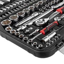 Набір інструментів 1/2" + 1/4", Cr-V, 110 од., головки: 4-32 мм, біти 35 од, Storm Intertool ET-8110 - мініатюра 4