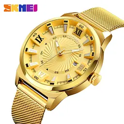 Годинник чоловічий наручний Skmei 9166 Gold gold оригінал - мініатюра 3