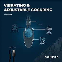 Ерекційне кільце Boners Adjustable Cockring - мініатюра 12