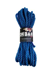Джутова мотузка для шибарі Feral Feelings Shibari Rope, 8 м, синя