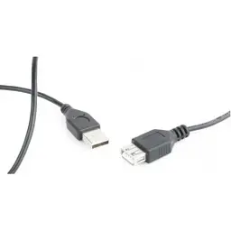 Дата кабель USB 2.0 AM/AF 0.75m Cablexpert (CC-USB2-AMAF-75CM/300-BK) - мініатюра 2