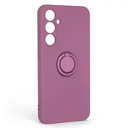 Силиконовый чехол для Samsung Galaxy S23 FE 5G (SM-S711), Icon Ring, фиолетовый, панель-накладка, с кольцом-подставкой на 360°, противоударный, возможность использования магнитных держателей, ArmorStandart (ARM72791)