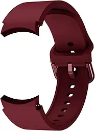 Ремінець силіконовий BeWatch Samsung Galaxy Watch 4/5/Pro SoftTouch Бордовий (0139308) - мініатюра 3