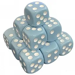 Настільна гра Games 7 Days Кубик D6 з точками (блакитний) , 1 шт. (g7dd6dotslblue)