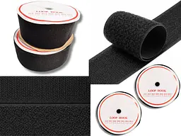 Липучка чорна 10 см, 25 м - мініатюра 4