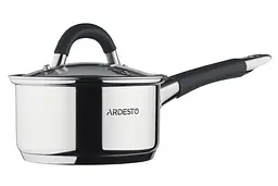 Ківш Ardesto зі скляною кришкою Gemini Salerno 1.6л нержавіюча сталь силікон kuh0014699 - мініатюра 3