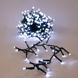 Гірлянда Chomik 200LED холодний білий з ефектом блиску 10 м (LED9485) - мініатюра 2