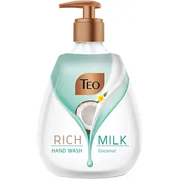 Мыло жидкое с дозатором Teo Rich Milk Coconut 400 мл (73714)