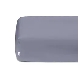 Комплект постільної білизни Cosas полуторний з простирадлом на резинці MINI DOTS CS12 160 x 220 см (DotsGreyLightBlue_El-56Steel_160) - мініатюра 10