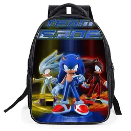 Шкільний рюкзак їжак Сонік, Шедоу та Сільвер Sonic the Hedgehog