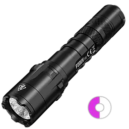 Тактичний ручний ліхтар Nitecore P20UV v2 з білим та ультрафіолетовим світлом