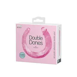 Двосторонній фалоімітатор Baile Double Dones 45 см рожевий - мініатюра 5