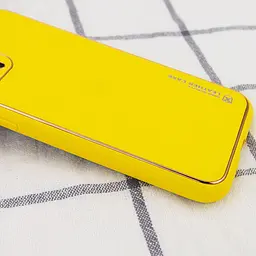 Шкіряний чохол Xshield для Apple iPhone 14 Pro Max 6.7" Жовтий / Yellow - мініатюра 2