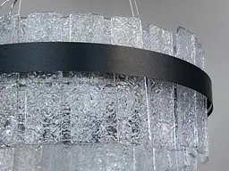 Стельова люстра LED Diasha 817/500PB, 110W, чорна, регульована висота, для коридору та вітальні - мініатюра 5
