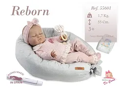 Лялька Munecas De Cuna Reborn рожевий одяг 55 см (55601) - мініатюра 2