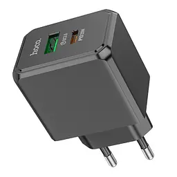 Адаптер мережевий HOCO Ocean charger CS14A 20W чорний - мініатюра 4