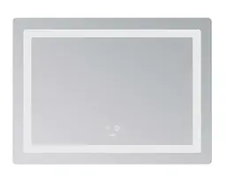 Дзеркало Lidz Kubis (KU2) 700х500 мм, прямокутне, з LED-підсвічуванням Touch, антизапотіванням, димером, регулюванням яскравості LD78LF90448486 - мініатюра 3